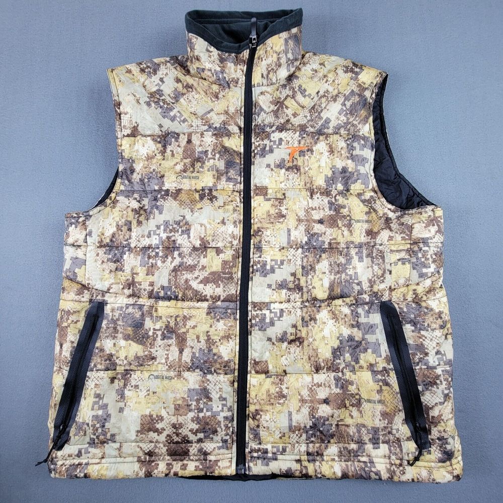 Plythal Prima-Heat Digital Marsh Camouflage Hunting Vest Size XLarge FLAW